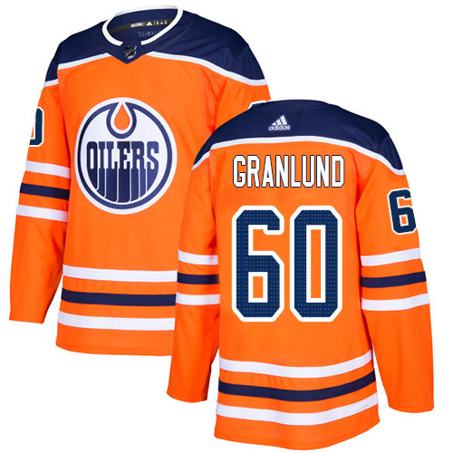 Adidas Edmonton Oilers 60 Markus Granlund Orange Home Authentic Stitched Youth NHL Jersey
